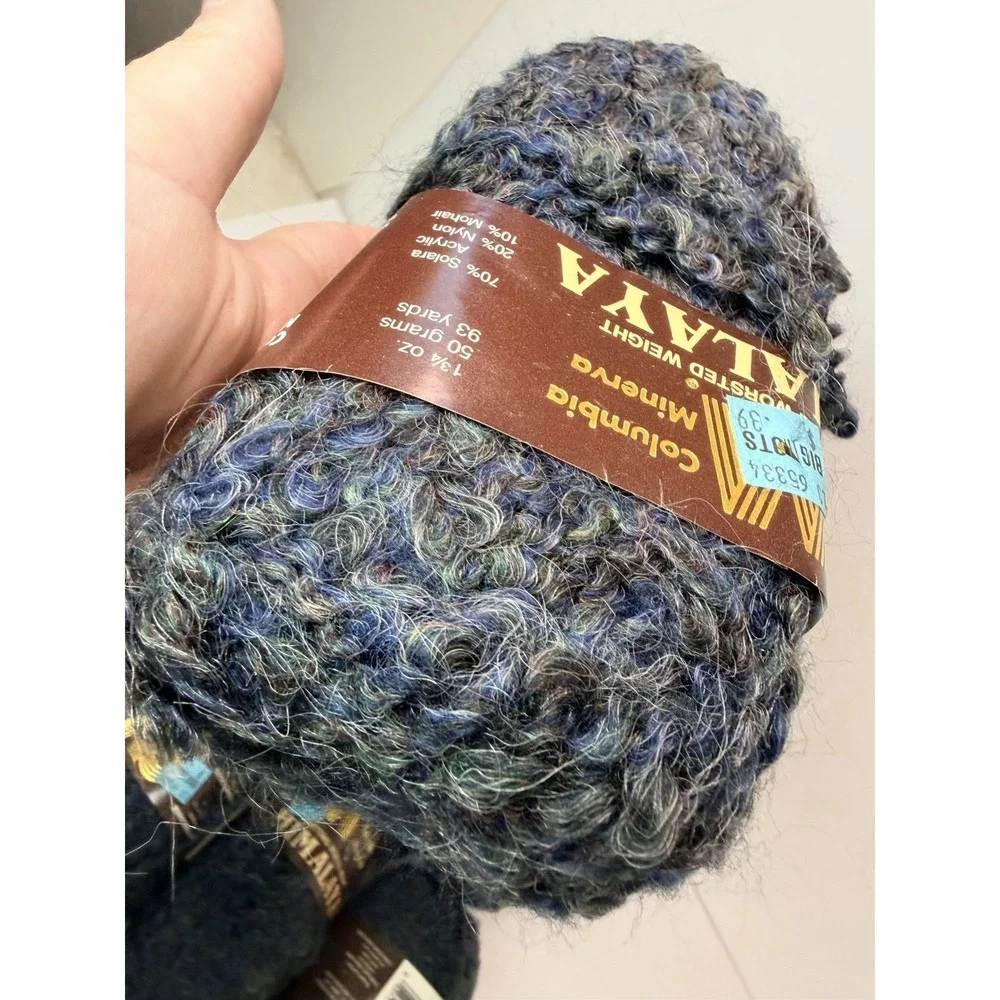 Columbia Minerva‎ Himalaya Acrylic Mohair Nylon Yarn Lot Of 8 93 Yds Each #2
